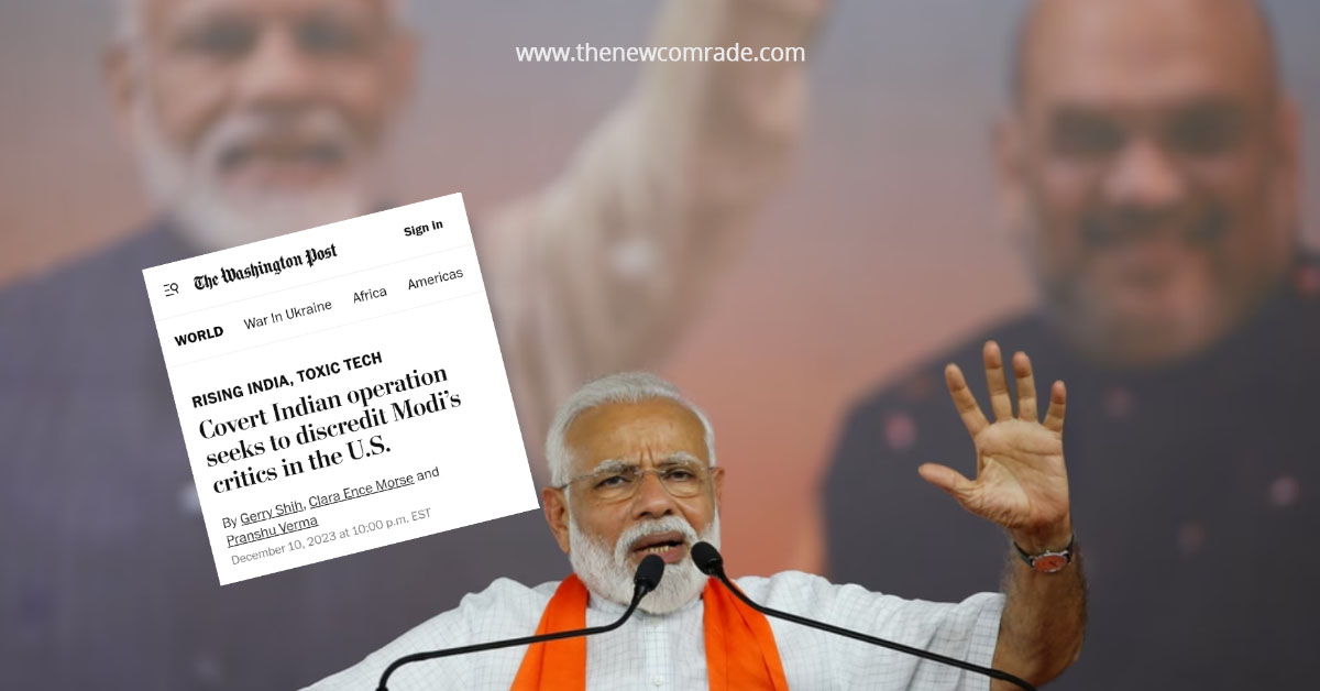 WaPo Exposes Propaganda Operations by Modi Government to Silence Critics